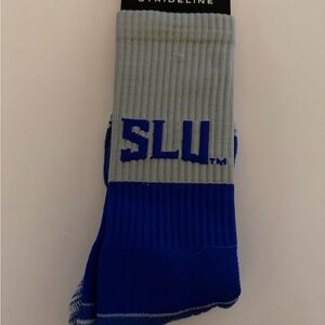 StrideLine Blue and Gray Athletic Socks